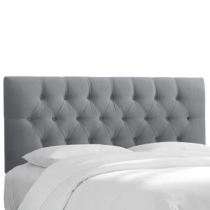 Upholstered  Nikita Headboard Grey Queen