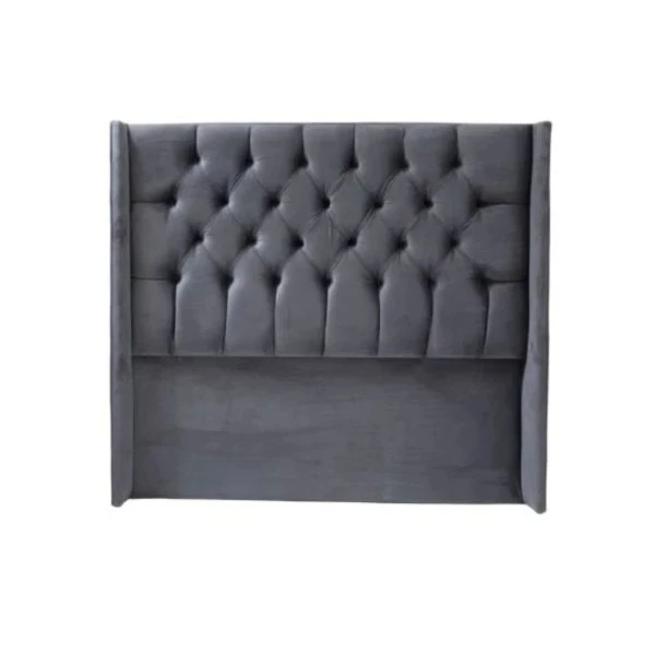 Upholstered Wingback Headboard Grey Queen Sleep Zone